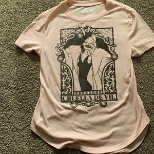 Coral Pink Cruella De Vil Shirt